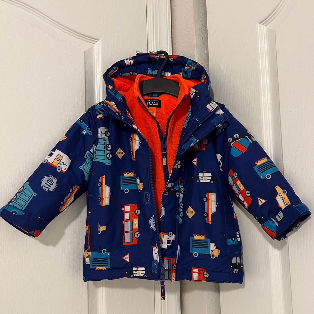 The Children's Place Colorful Vehicle Print Jacket